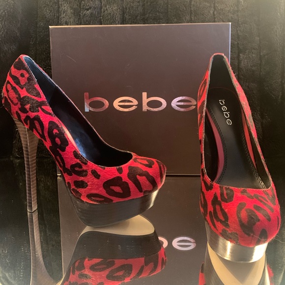 LEOPARD PLATFORM HEELS - Picture 2 of 4